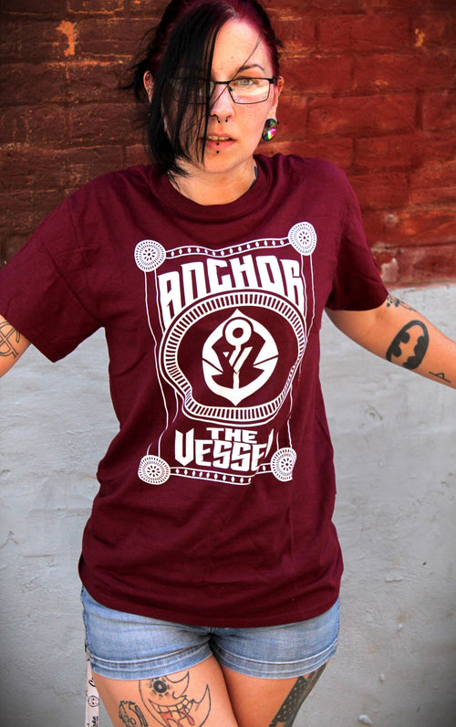 Anchor The Vessel Red Tee